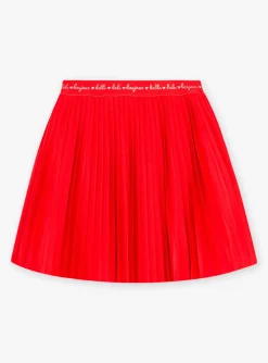 Sergent Major Jupe & Short-Jupe plis&eacute;e en jersey rouge