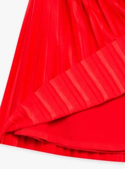 Sergent Major Jupe & Short-Jupe plis&eacute;e en jersey rouge