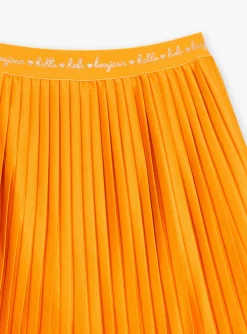Sergent Major Jupe & Short-Jupe plis&eacute;e en jersey jaune