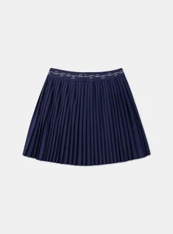Sergent Major Jupe & Short-Jupe pliss&eacute;e bleu marine