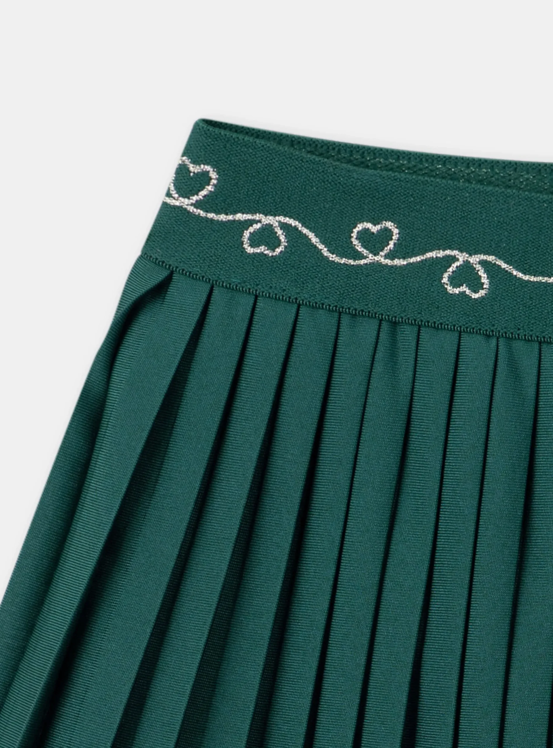 Sergent Major Jupe & Short-Jupe plissée verte