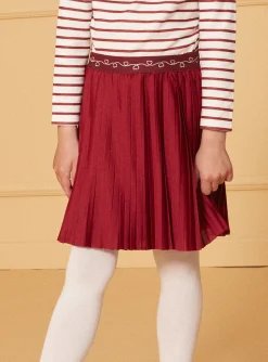 Sergent Major Jupe & Short-Jupe plisséee rouge