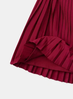 Sergent Major Jupe & Short-Jupe plisséee rouge