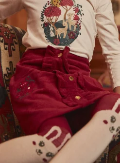 Sergent Major Jupe & Short-Jupe rouge en velours