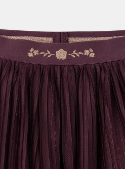 Sergent Major Jupe & Short-Jupe violette plissée