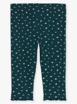 Sergent Major Pantalon & Jean-Legging c&ocirc;tel&eacute; vert &eacute;meraude &agrave; imprim&eacute; fleuri