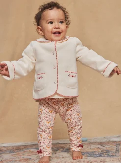 Sergent Major Pantalon & Jean-Legging &eacute;cru &agrave; imprim&eacute; fleuri et renard