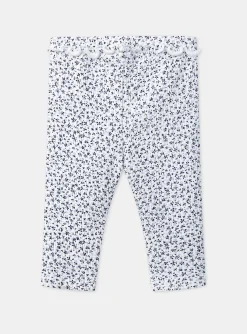 Sergent Major Pantalon & Jean-Legging &eacute;cru &agrave; imprim&eacute; fleuri