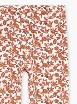Sergent Major Pantalon, Jean & Legging-Legging &eacute;cru &agrave; imprim&eacute; fleuri