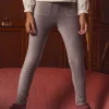 Sergent Major Pantalon, Jean & Legging-Legging en velours c&ocirc;tel&eacute; paillet&eacute;