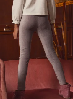 Sergent Major Pantalon, Jean & Legging-Legging en velours c&ocirc;tel&eacute; paillet&eacute;
