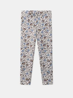 Sergent Major Pantalon, Jean & Legging-Legging fleuri  doubl&eacute; polaire