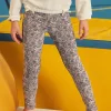 Sergent Major Pantalon, Jean & Legging-Legging marine fleuri
