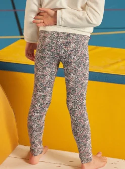 Sergent Major Pantalon, Jean & Legging-Legging marine fleuri