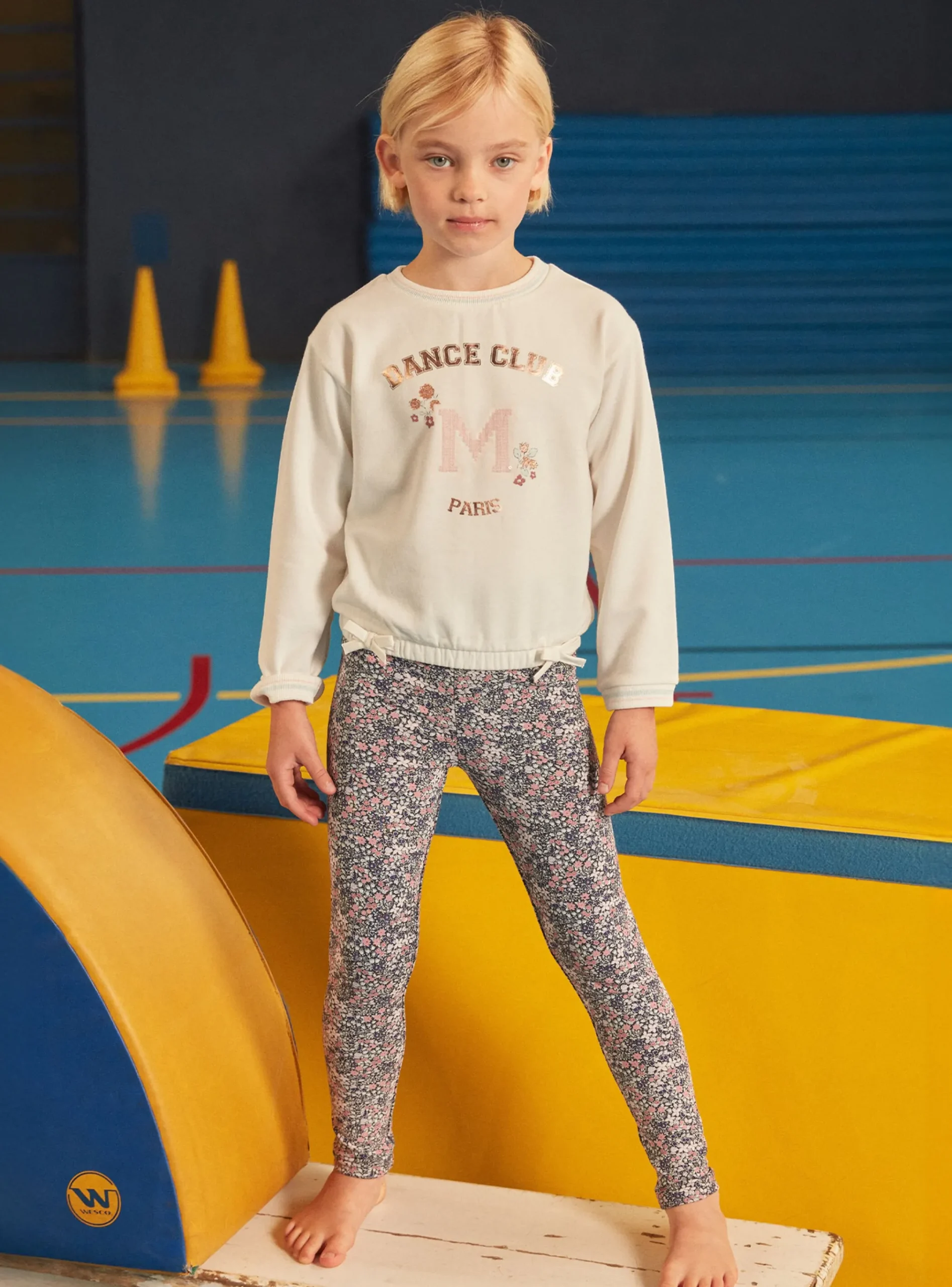 Sergent Major Pantalon, Jean & Legging-Legging marine fleuri