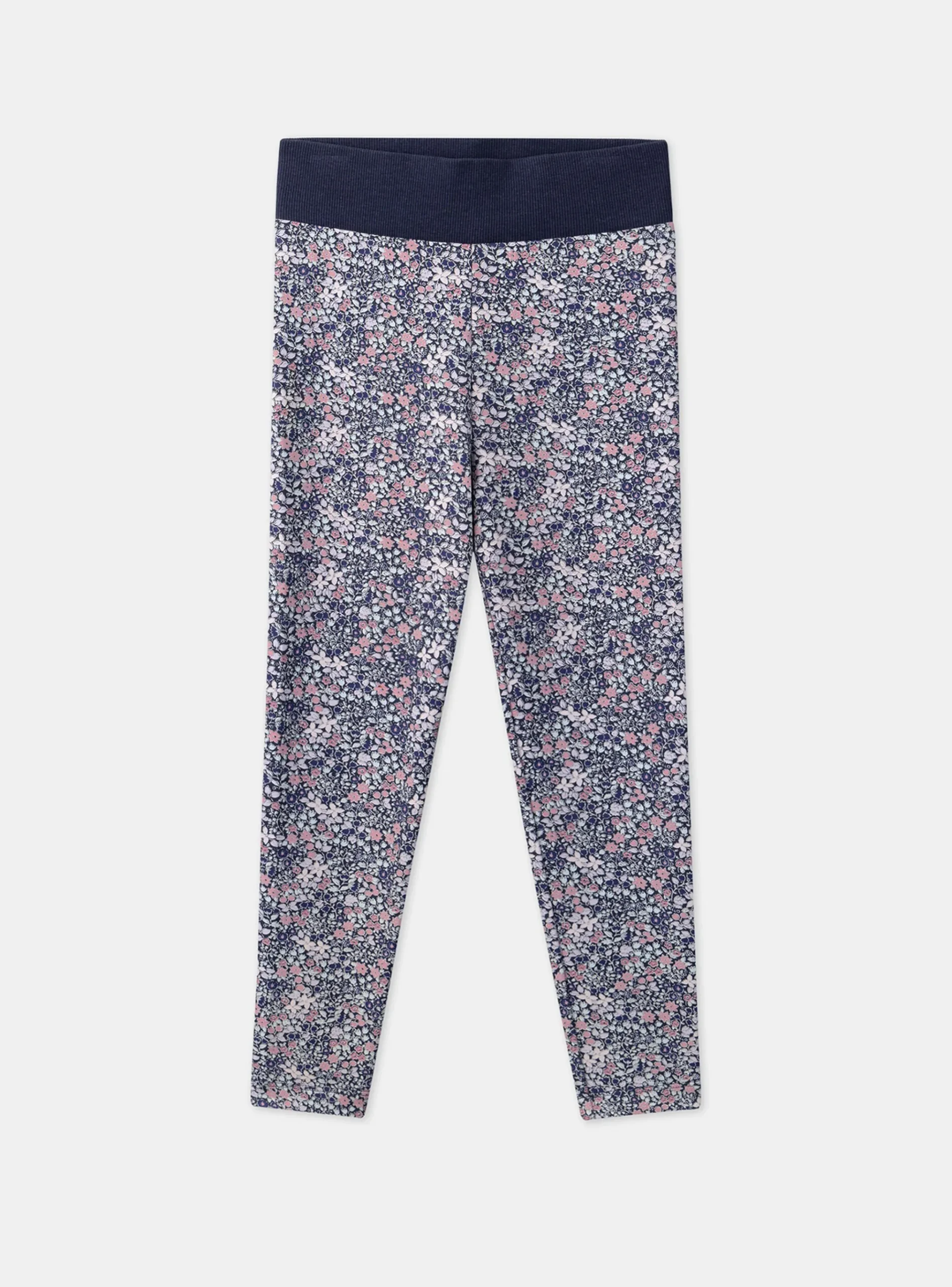 Sergent Major Pantalon, Jean & Legging-Legging marine fleuri