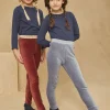 Sergent Major Tenues De Sport | Pantalon, Jean & Legging-2 leggings brique et bleus en velours