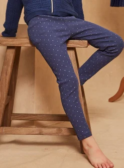 Sergent Major Pantalon, Jean & Legging-2 leggings jaune et bleu marine