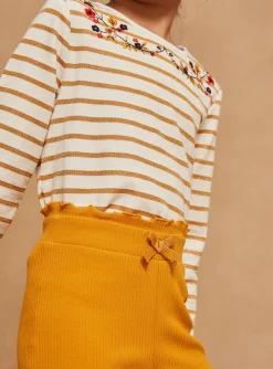 Sergent Major Pantalon, Jean & Legging-2 leggings jaune et bleu marine