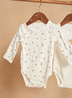 Sergent Major Body-Lot de 2 body &eacute;crus c&ocirc;tel&eacute;s en coton biologique
