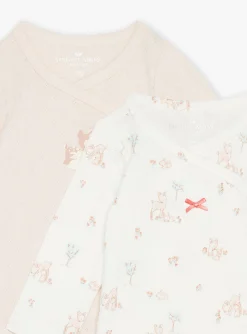 Sergent Major Body-Lot de 2 body rose et &eacute;cru en coton biologique