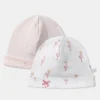 Sergent Major Bonnet, Moufle, Chausson & Chaussette-Lot de 2 bonnets de naissance