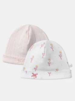 Sergent Major Bonnet, Moufle, Chausson & Chaussette-Lot de 2 bonnets de naissance