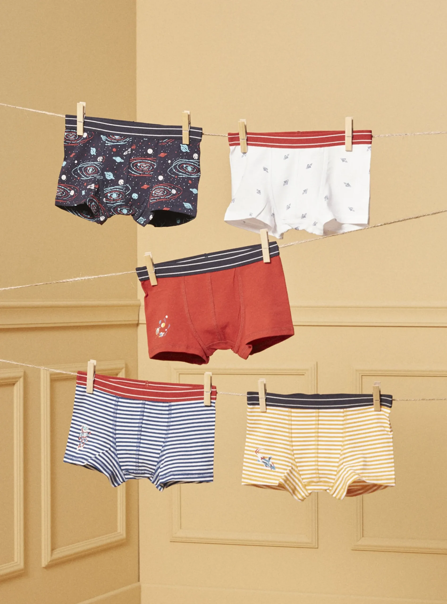 Sergent Major Sous-vêtement & Chaussettes-Lot de 5 boxers Espace