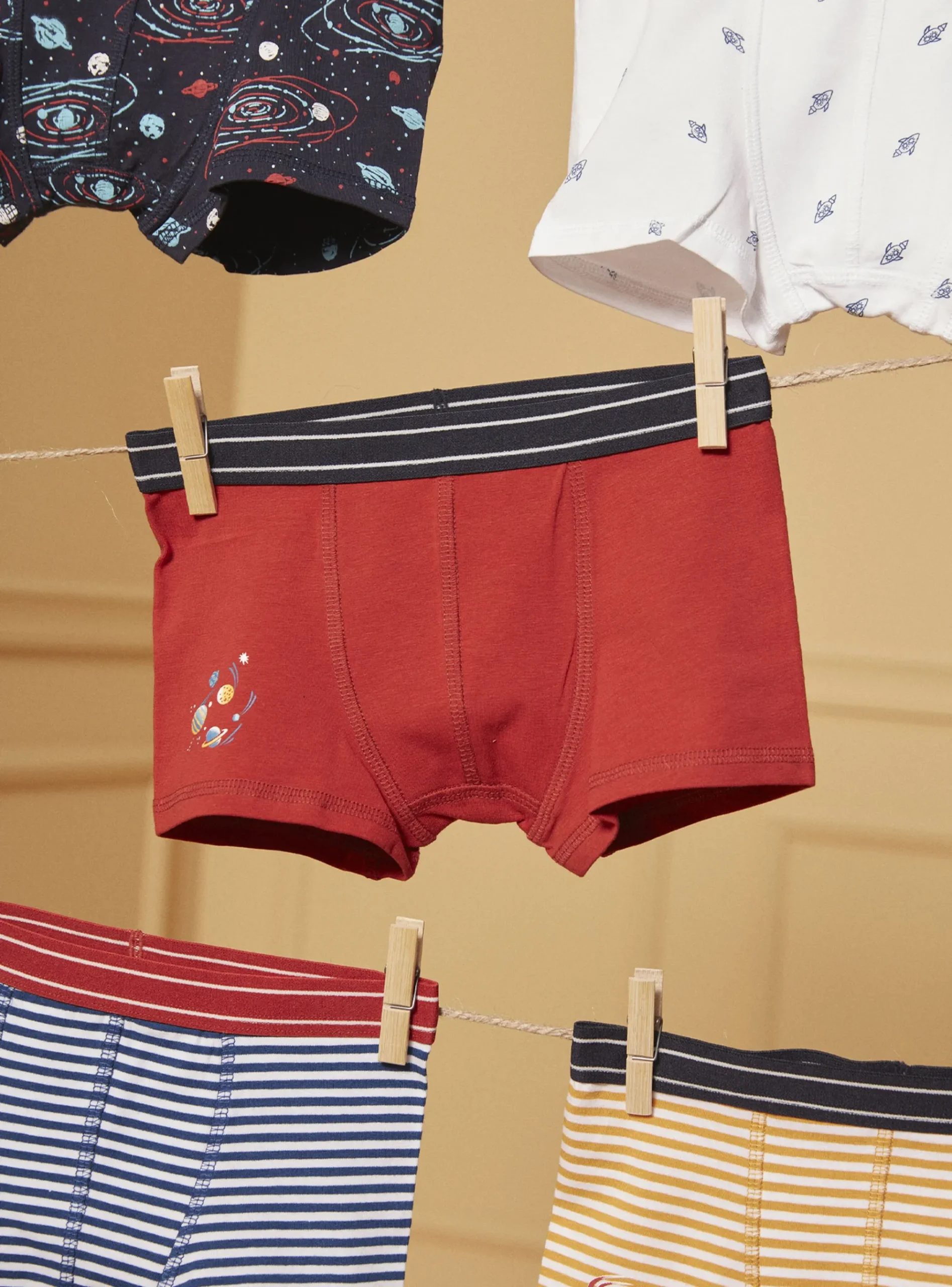 Sergent Major Sous-vêtement & Chaussettes-Lot de 5 boxers Espace