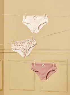 Sergent Major Sous-vêtement, Chaussette & Collant-Lot de 3 culottes à volants