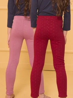 Sergent Major Tenues De Sport | Pantalon, Jean & Legging-Lot de 2 leggings  rose  et rouge