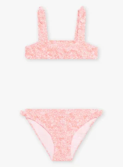 Sergent Major Maillot De Bain & Tenue De Plage-Maillot de bain 2 pi&egrave;ces &agrave; imprim&eacute; fleuri enfant fille