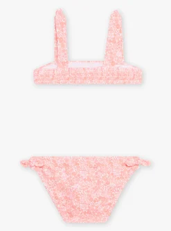 Sergent Major Maillot De Bain & Tenue De Plage-Maillot de bain 2 pi&egrave;ces &agrave; imprim&eacute; fleuri enfant fille