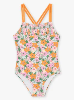 Sergent Major Maillot De Bain & Tenue De Plage-Maillot de bain 1 pi&egrave;ce vert &agrave; imprim&eacute; fleuri