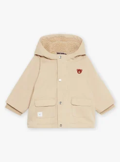 Sergent Major Manteau, Parka & Veste-Manteau &agrave; capuche 3 en 1 beige en canvas