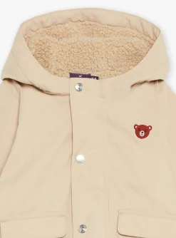 Sergent Major Manteau, Parka & Veste-Manteau &agrave; capuche 3 en 1 beige en canvas