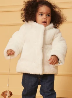 Sergent Major Manteau, Parka & Veste-Manteau Ecru