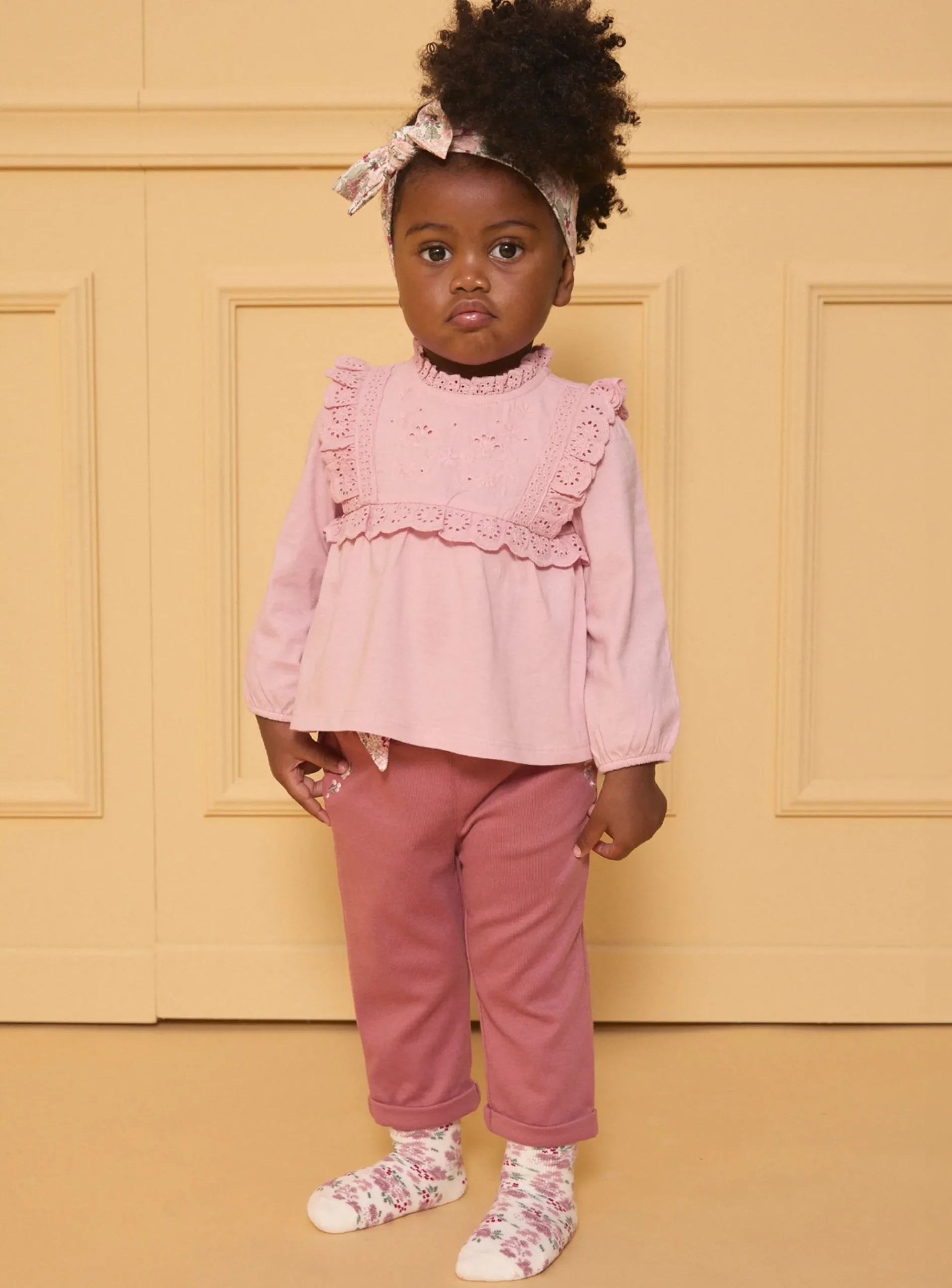 Sergent Major Pantalon & Jean-Pantalon avec ceinture fleuri