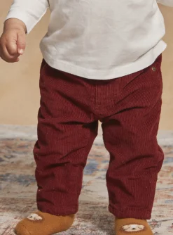 Sergent Major Pantalon & Jean-Pantalon bordeaux en velours côtelé