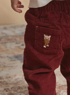 Sergent Major Pantalon & Jean-Pantalon bordeaux en velours c&ocirc;tel&eacute;