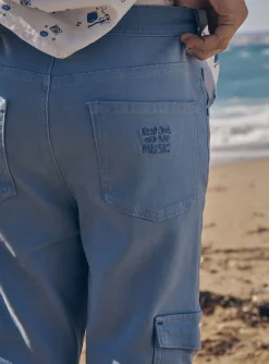 Sergent Major Pantalon & Jean-Pantalon cargo slim bleu givr&eacute;