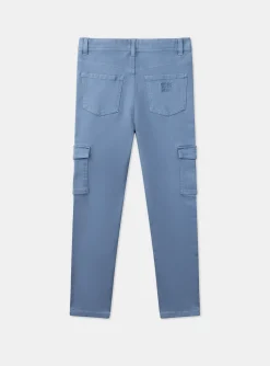 Sergent Major Pantalon & Jean-Pantalon cargo slim bleu givr&eacute;