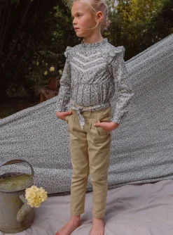 Sergent Major Pantalon, Jean & Legging-Pantalon carotte beige en twill