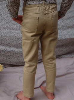 Sergent Major Pantalon, Jean & Legging-Pantalon carotte beige en twill
