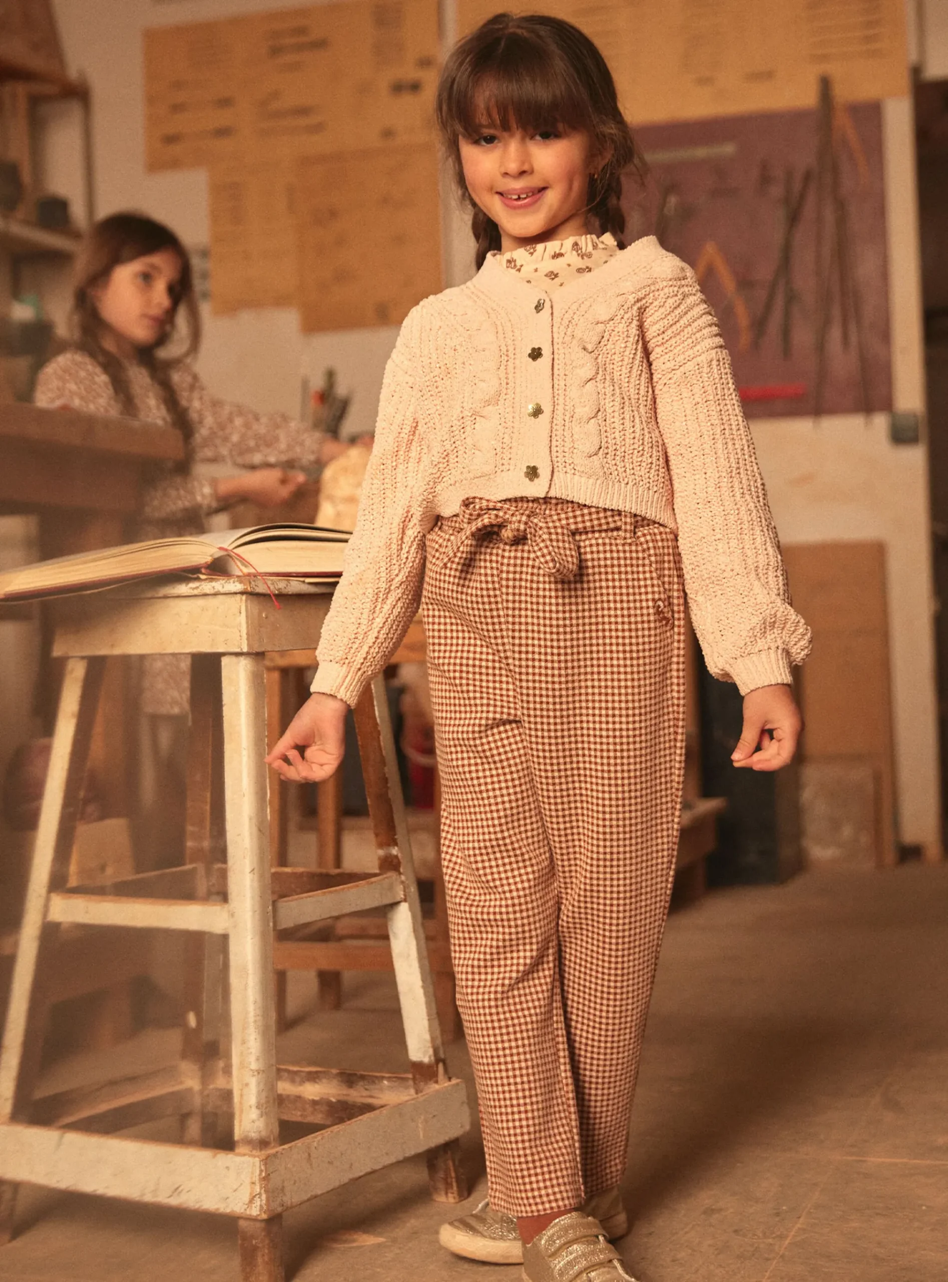 Sergent Major Pantalon, Jean & Legging-Pantalon carrot à carreaux