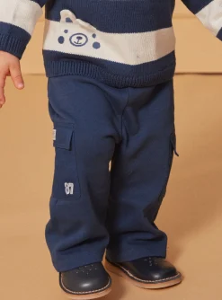 Sergent Major Pantalon & Jean-Pantalon confort bleu marine à poches effet cargo