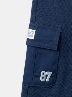 Sergent Major Pantalon & Jean-Pantalon confort bleu marine &agrave; poches effet cargo
