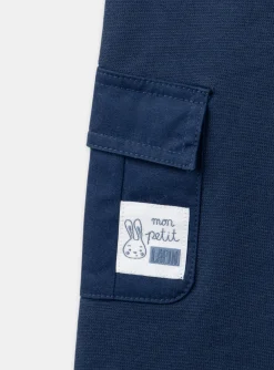 Sergent Major Pantalon & Jean-Pantalon confort bleu marine &agrave; poches effet cargo