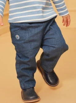Sergent Major Pantalon & Jean-Pantalon en denim bleu avec découpes