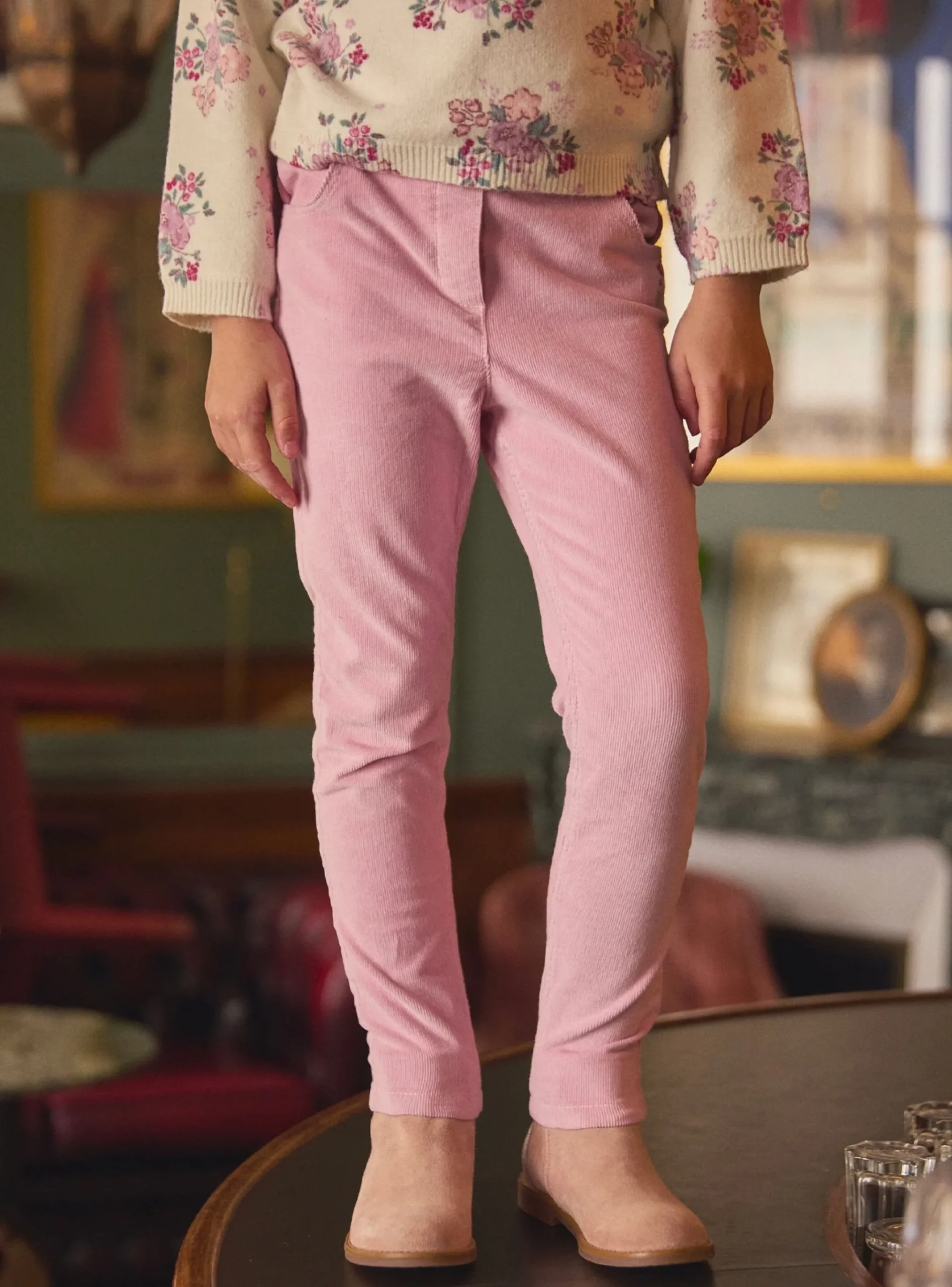 Sergent Major Pantalon, Jean & Legging-Pantalon en velours rose